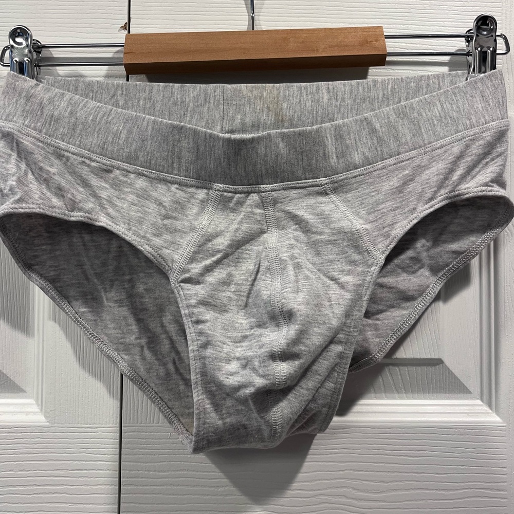 Meundies feelfree hip brief gray medium brand new